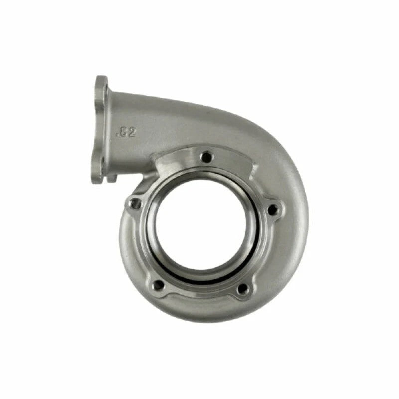 Cast metal Turbosmart B-Frame turbine housing featuring a T3 inlet flange and 0.82 AR 66mm specifications.
