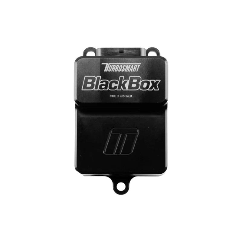 Black anodized Turbosmart BlackBox electronic wastegate control module featuring MPN TS-0305-1001.