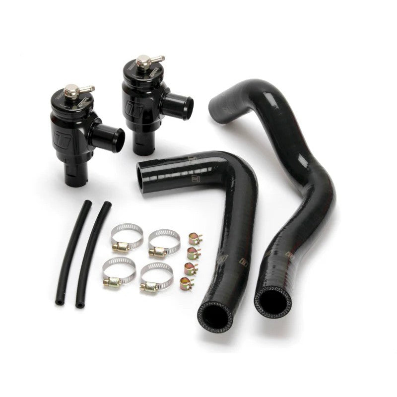 Turbosmart Kompact Plumb Back diverter valve kit with billet aluminum construction and 28mm pistons for BMW