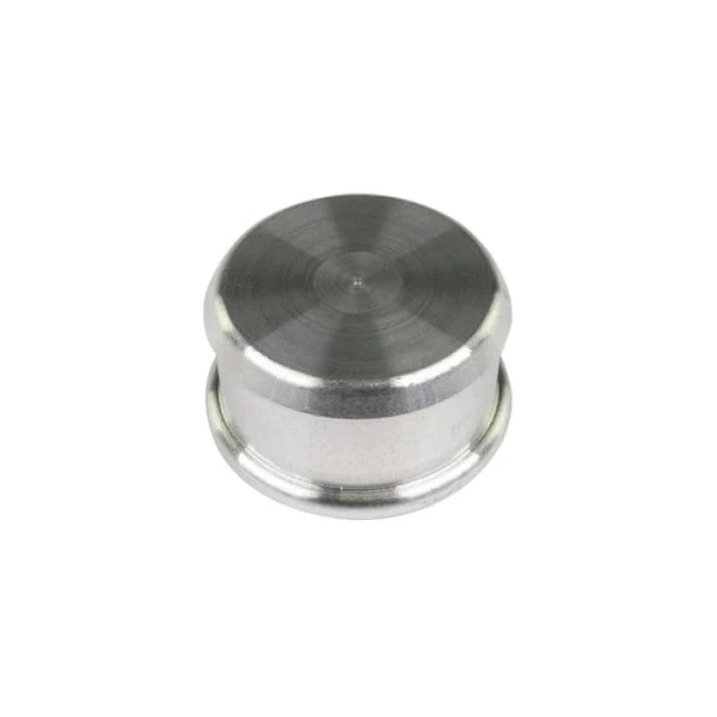 Machined aluminum 34mm hose blanking plug for sealing blow-off valve recirculating lines