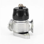 Black anodized Turbosmart Dual Port blow off valve for Subaru WRX and STI engines.