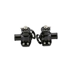 Pair of black anodized Turbosmart Kompact Dual Port blow off valves for 2018-2021 Kia Stinger 3.3L