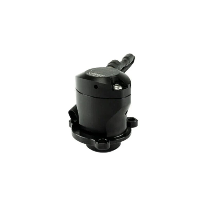 Turbosmart Kompact EM Plumb Back recirculating blow off valve with billet aluminum body and electrical connector