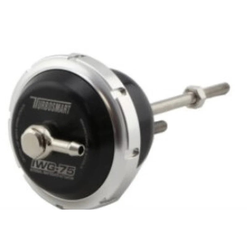 Black Turbosmart Kompact EM Plumb Back VR15 blow off valve with electrical connector for Fiat 124 Spider 1.4L Turbo