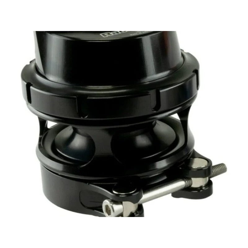 Turbosmart GenV RacePort Sleeper blow off valve in black finish featuring a female threaded base.