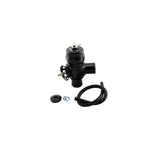 Black CNC-machined Turbosmart Smart Port Dual Port blow off valve for 2003-2015 Mitsubishi Lancer Evolution.
