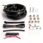 Turbosmart eBoost2 re-loom kit including electrical wiring harness, vacuum tubing, and plastic fittings.