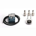 Turbosmart 3-port boost control solenoid kit with nickel-plated hose fittings and anti-vibration rubber mount