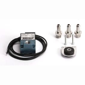 Turbosmart 3-port boost control solenoid kit with nickel-plated hose fittings and anti-vibration rubber mount