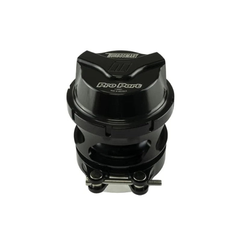 Turbosmart GenV ProPort 54mm universal blow off valve with a stealth black Sleeper anodized finish