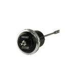 Black Turbosmart IWGHP internal wastegate actuator with stainless steel mounting rod and clevis for Dodge Cummins