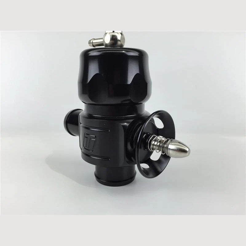 Pair of black anodized Turbosmart Smart Port Dual Port Blow Off Valves for Nissan GT-R R35