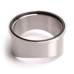 Turbosmart stainless steel weld-on flange for RacePort and Big Bubba series blow-off valves.