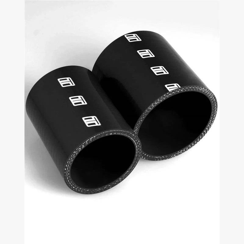 Black Turbosmart multi-layered silicone straight coupler hose, 2.75 inch ID x 75mm length.