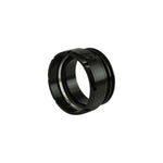 Machined aluminum Turbosmart adapter for 2.50 inch turbo compressor outlet to 2.50 inch Straight Plazmaclamp.