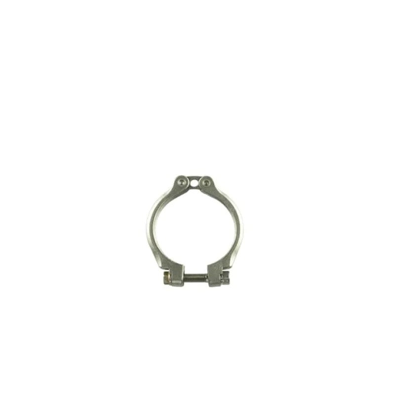 Cast metal Turbosmart WG40 inlet V-band clamp with fine thread mounting bolt and nut