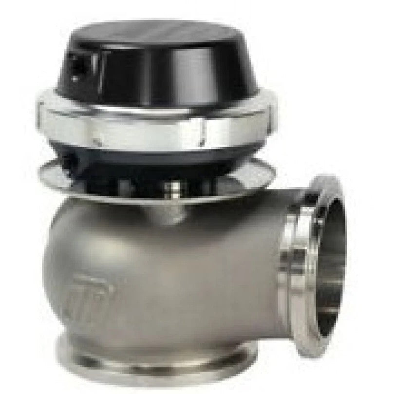 Turbosmart WG45 Hyper-Gate 45 external wastegate in black anodized finish with aluminum inlet flange and extra springs