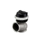 Black Turbosmart GenV Pro-Gate 50 external wastegate with 50mm V-band flanges and 7psi spring.