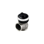 Black Turbosmart Gen-V WG50 Pro-Gate 50 CG external wastegate with 50mm V-band mounting and strap clamps.