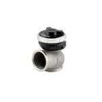 Black Turbosmart Gen V Power-Gate 60 CG 60mm external wastegate with stainless steel V-band clamps.