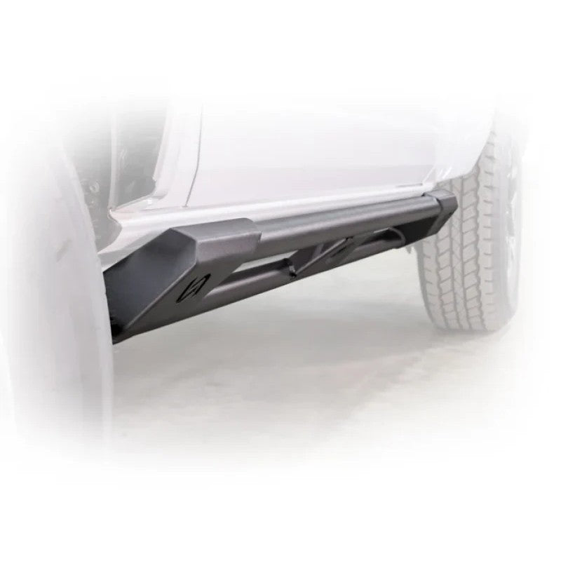 Turn Offroad RS1-M2 heavy-duty rock sliders installed on a 2021-2024 Ford Bronco 2-Door.