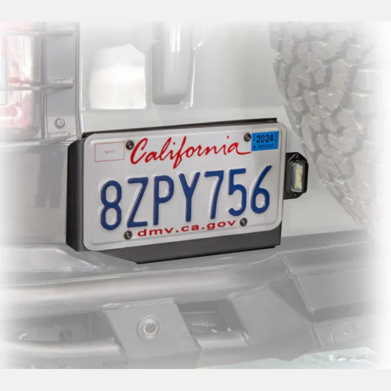 Turn Offroad EA6-M1 black license plate relocation bracket for 2021-2024 Ford Bronco