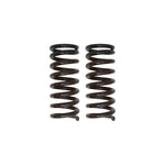 A pair of UMI Performance black powder-coated front lowering springs for 1970-1981 Chevrolet Camaro and Pontiac Firebird.