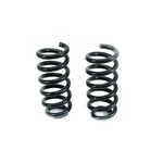 Pair of black powder-coated UMI Performance 2-inch front lowering springs for 1963-1987 Chevy C10 and GMC C1500.