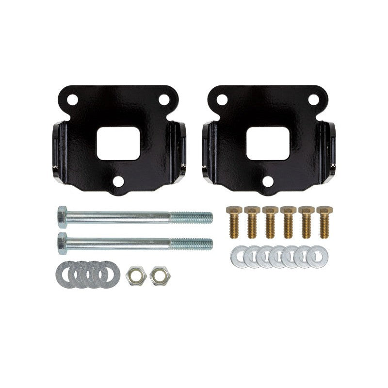 UMI Performance 90058 gloss black laser-cut steel engine side mounts with Grade 8 hardware for 1978-1988 GM G-Body SBC