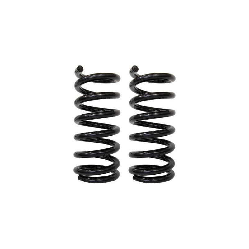 Pair of UMI Performance 3051F black powder-coated 2-inch front lowering springs for 1978-1988 GM G-Body.