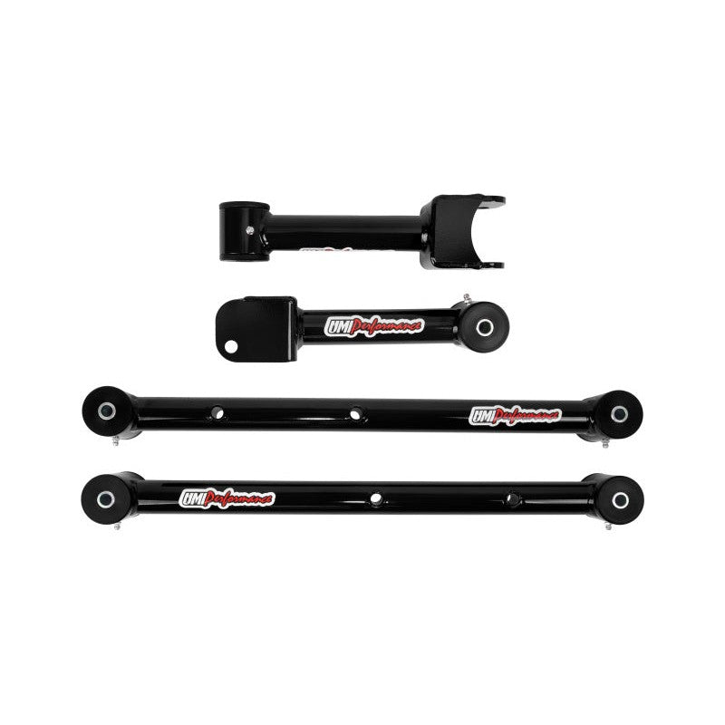 UMI Performance black powder-coated tubular upper and lower rear control arms for 1978-1988 GM G-Body