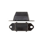 Pair of black UMI Performance rear rubber bump stops for 1982-2002 Chevrolet Camaro and Pontiac Firebird.