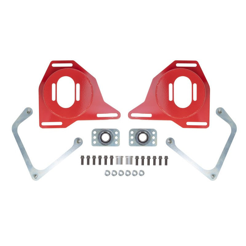 UMI Performance spherical caster and camber plates for 1982-1992 GM F-Body with TIG-welded steel construction