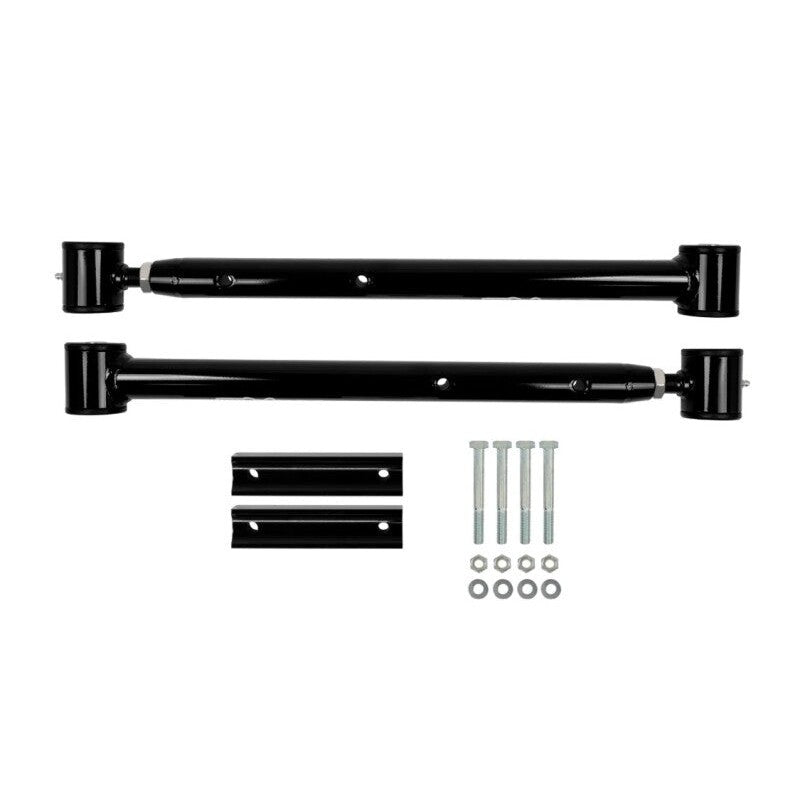 UMI Performance black powder-coated adjustable extended length lower control arms for 1991-1996 Chevrolet B-Body