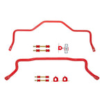UMI Performance 1993-2002 GM F-Body front and rear tubular sway bar kit in red with end links and greaseable bushings