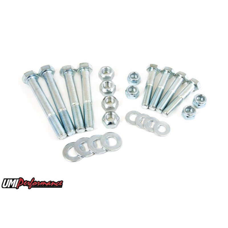 UMI Performance 2303 upper and lower A-arm mounting hardware kit for 1993-2002 Chevrolet Camaro and Pontiac Firebird.