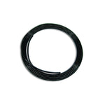 Black 10-foot roll of Vibrant Performance 1/4-inch OD polyethylene pneumatic and vacuum tubing.