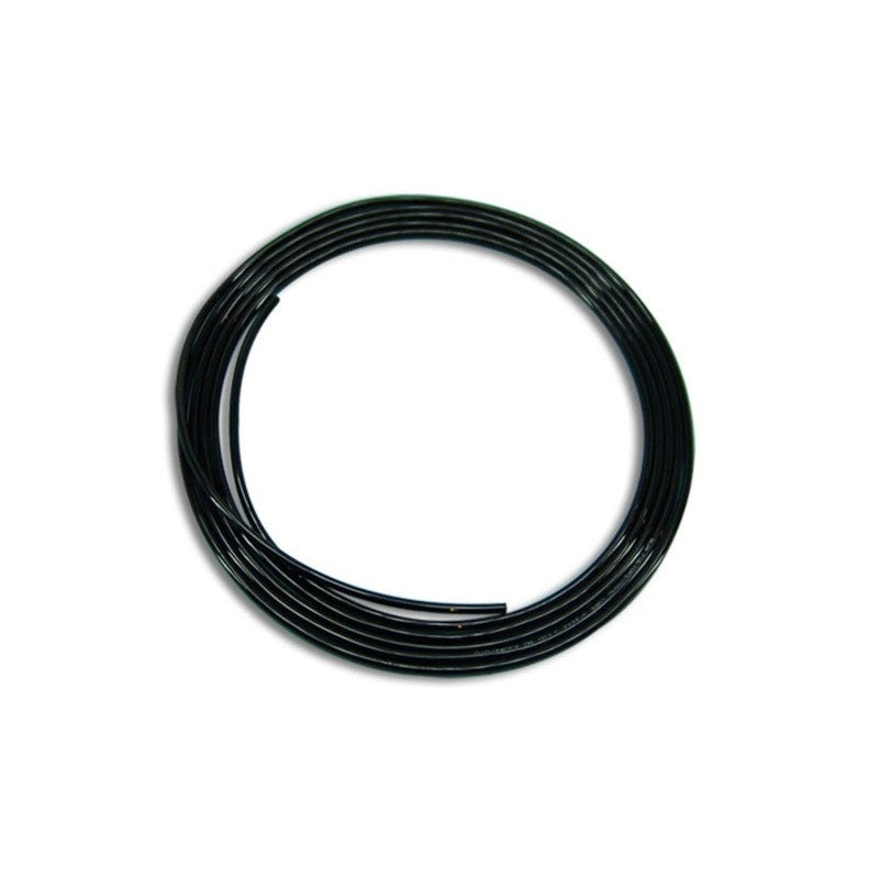 Black 10-foot roll of Vibrant Performance 1/4-inch OD polyethylene pneumatic and vacuum tubing.