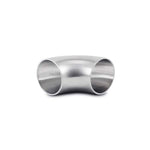 Brushed T304 stainless steel 1.5 inch OD 90 degree mandrel bend elbow with 1.5 inch centerline radius