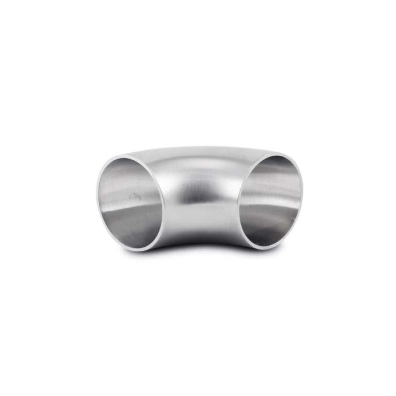 Brushed T304 stainless steel 1.5 inch OD 90 degree mandrel bend elbow with 1.5 inch centerline radius