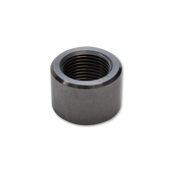 Vibrant Performance 1/8in NPT female weld bung in aluminum with a 3/4in outer diameter for fabrication welding.