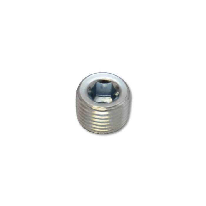 Zinc plated mild steel 1/8 inch NPT male plug for EGT sensor weld bungs