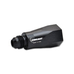 Black anodized 6061 aluminum -10AN ball style inline one way check valve with male AN and female ORB connections
