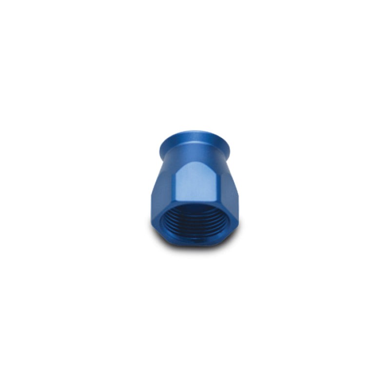 Blue anodized -10AN aluminum replacement socket for Vibrant 28000 and 29000 series PTFE hose end fittings.
