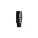 Vibrant Performance 26006 black anodized 6061 aluminum -10AN to 3/8 inch NPT straight swivel hose end fitting.