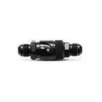 Vibrant Performance -10AN aluminum dry break quick release fitting showing machined finish and internal Viton seal.