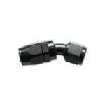 Black hard anodized 6061 aluminum -12AN 30 degree swivel-style elbow hose end fitting