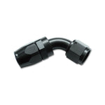 Black hard anodized Vibrant Performance -16AN 60-degree swivel-style elbow hose end fitting