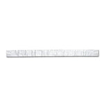 Silver aluminized heat shield tubing with braided fiberglass core, 1 inch diameter.