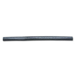 Black silicone-wrapped fiberglass heat protection sleeve for automotive hoses and wiring, 1 inch O.D., 5 foot length.